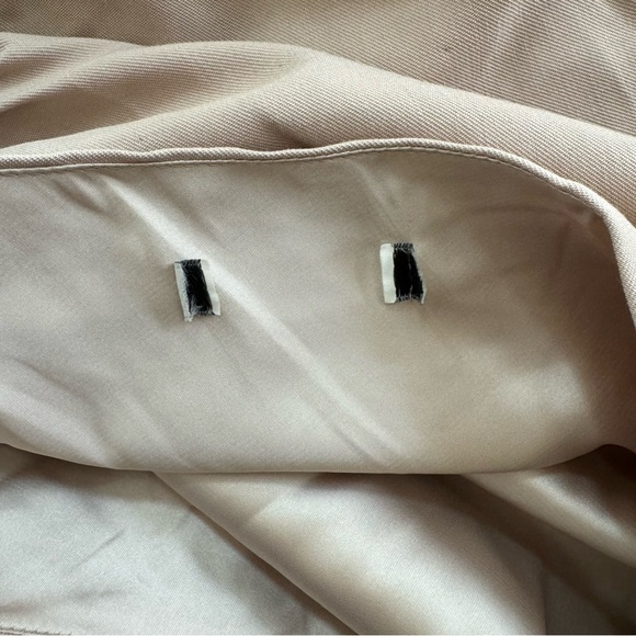 The Sei One Shoulder Midi Dress Asymmetrical Gathered Nude Tan Bone XS - Picture 13 of 14